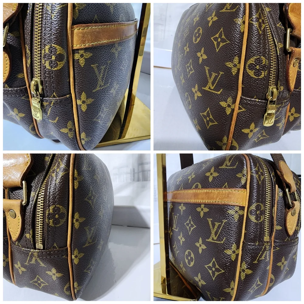 Louis Vuitton Reporter Shoulder Bag Brown/Beige